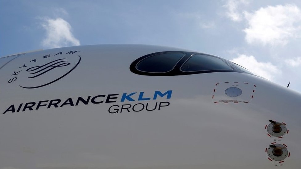 Самолет с логотипом Air France-KLM. Файл фото
