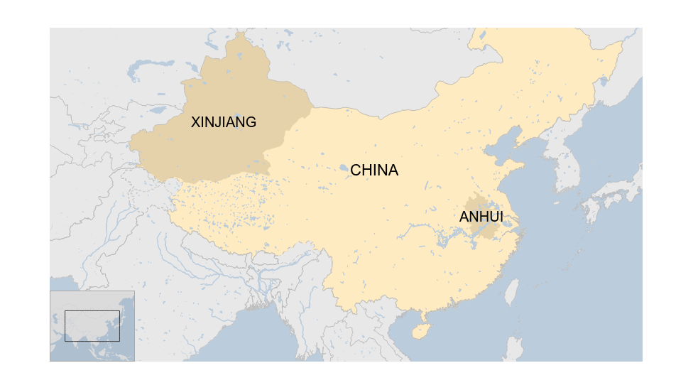 Xinjiang порт карта