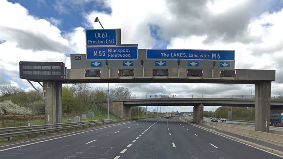 M6 crash Driver and passenger killed near Preston