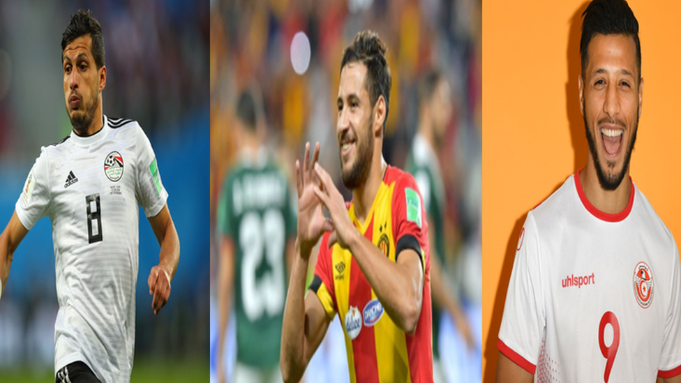 من اليمين البدري والبلايلي وحمدي