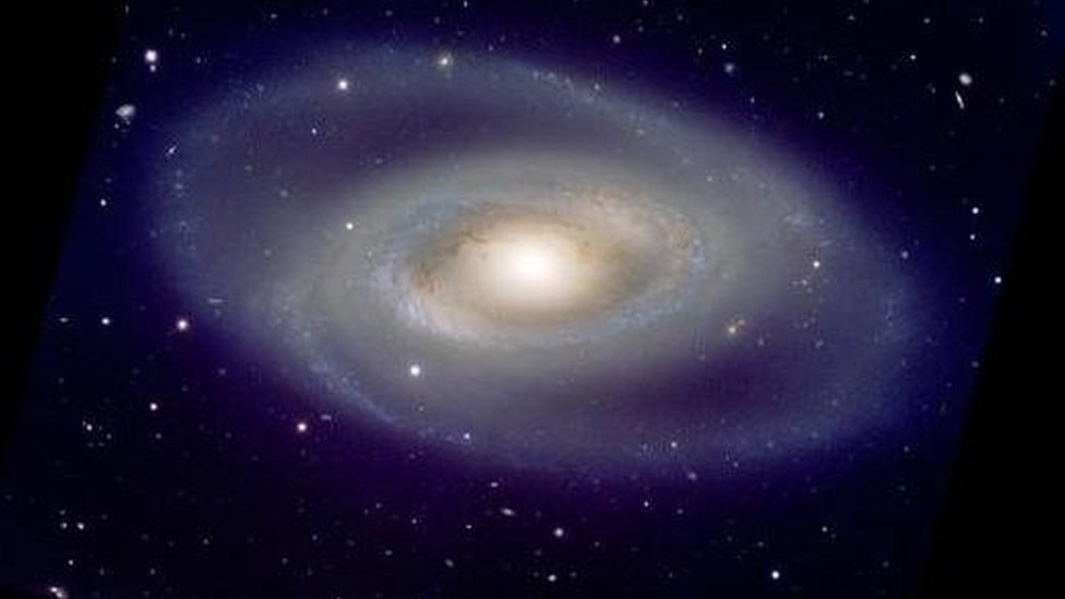 Imagen de una galaxia en espiral