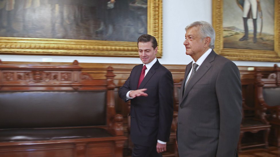 Peña Nieto con López Obrador.
