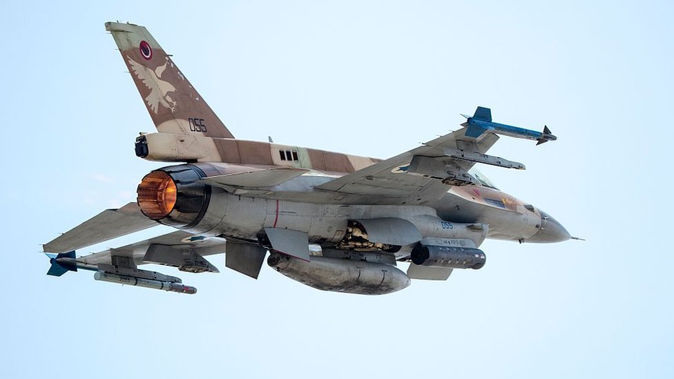 Фотография из архива, на которой показан истребитель F-16 I ВВС Израиля, взлетавший с авиабазы ??Рамат-Давид (28 июня 2016 г.)