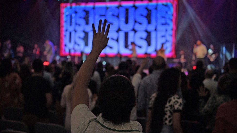 Culto em igreja evangélica