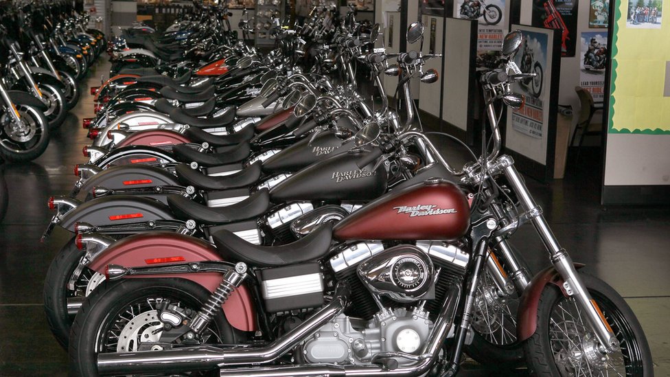 Мотоциклы Harley-Davidson выставлены на продажу в Чикаго Harley-Davidson