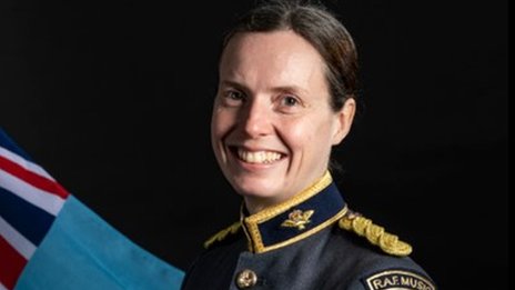 Shona Brownlee in her air force uniform