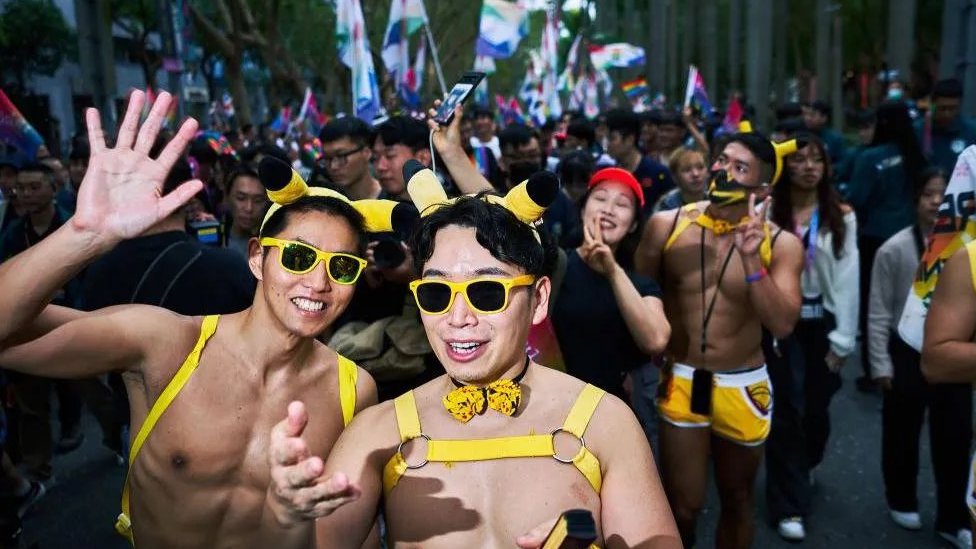 Taipei's annual pride parade draws tens of thousands of participants from around the world