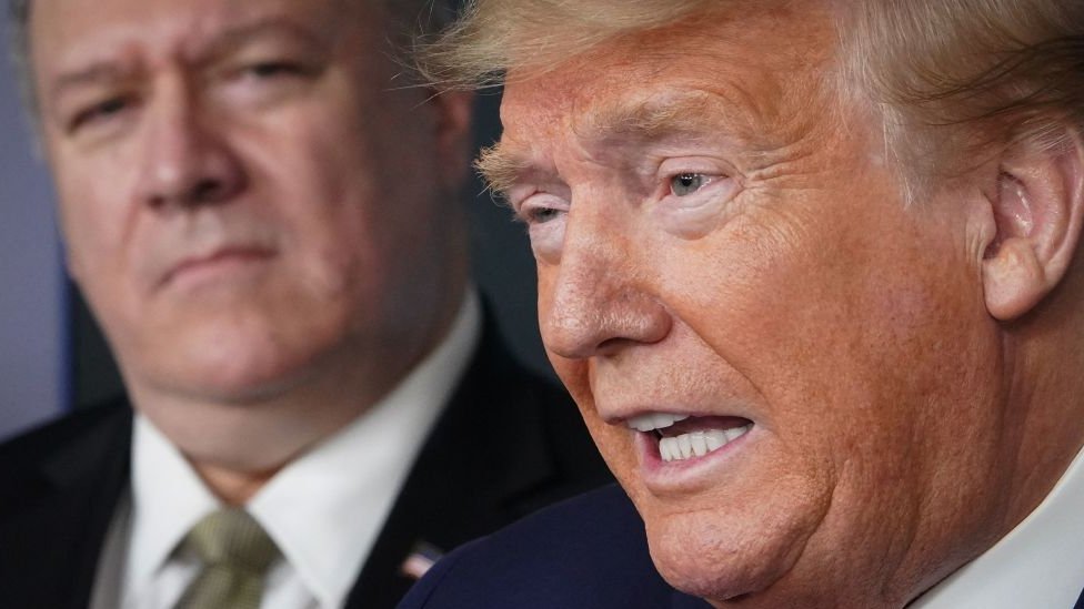 Mike Pompeo y Donald Trump