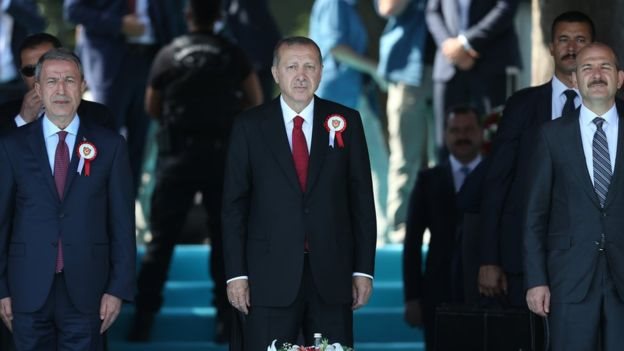 Hulusi Akar, RT Erdoğan, Süleyman Soylu