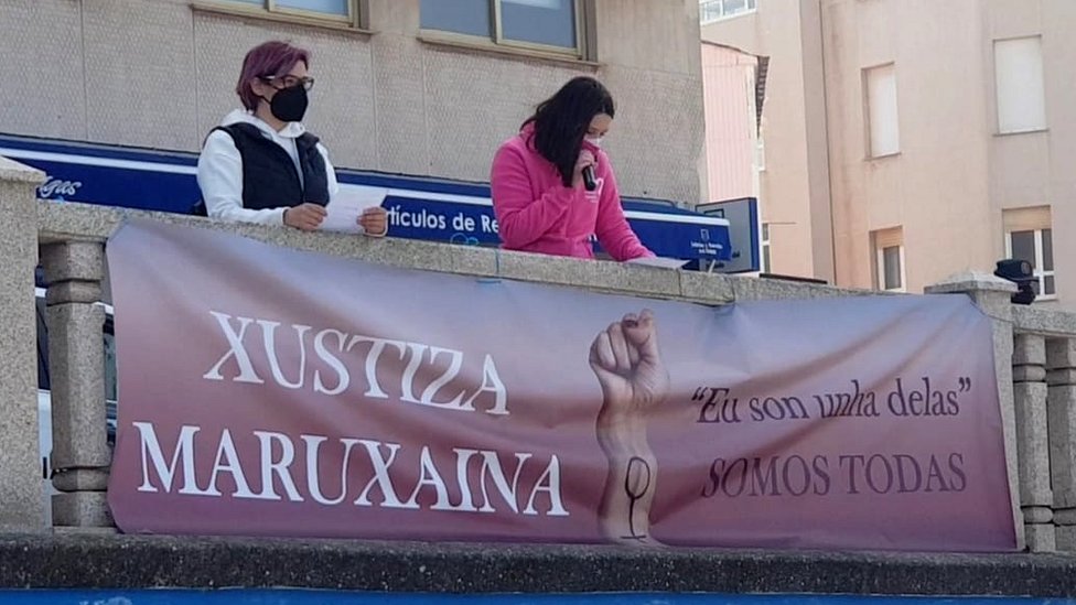 Protesters campaign for justice for the women in Cervo