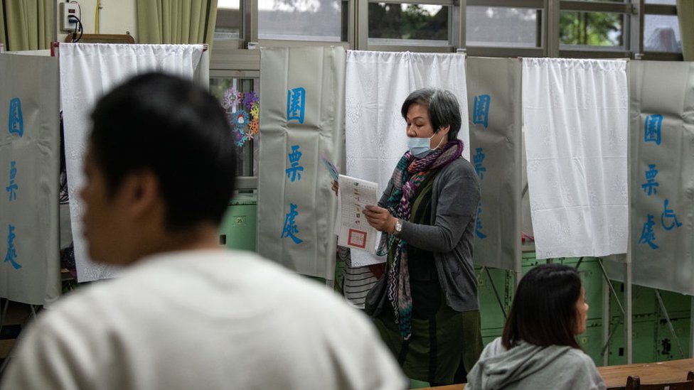 2020年台灣總統大選台北一處投票點