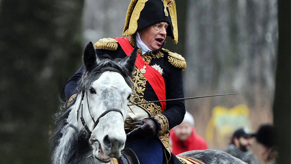 Соколов в образе Наполеона в 2014 году