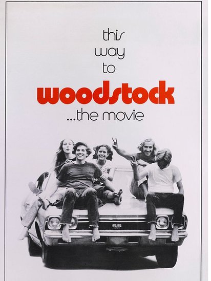 Póster del documental sobre Woodstock.