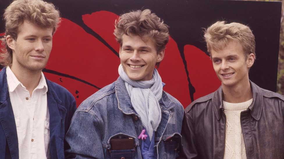 Mags Furuholmen, Morten Harket, Pal Waaktaar (a-ha) in 1987