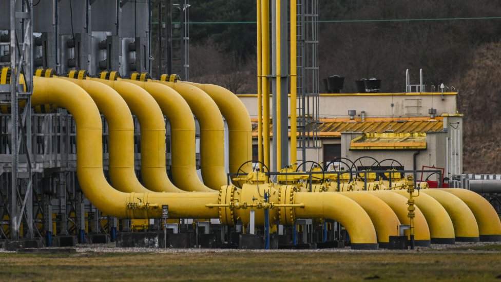 El gasoducto Yamal-Europa en Polonia.