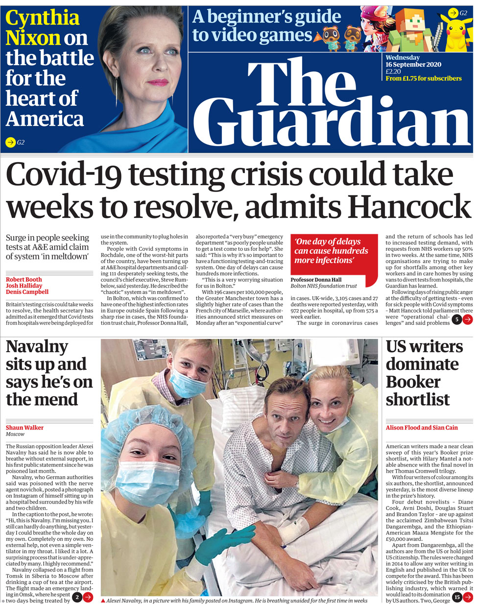 Newspaper Headlines Coronavirus Testing Circus As Hancock Says It May Last Weeks Bbc News