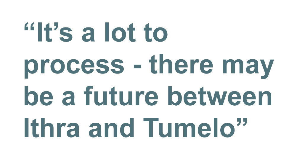 Quotebox - Это очень много для обработки - между Итрой и Тумело может быть будущее