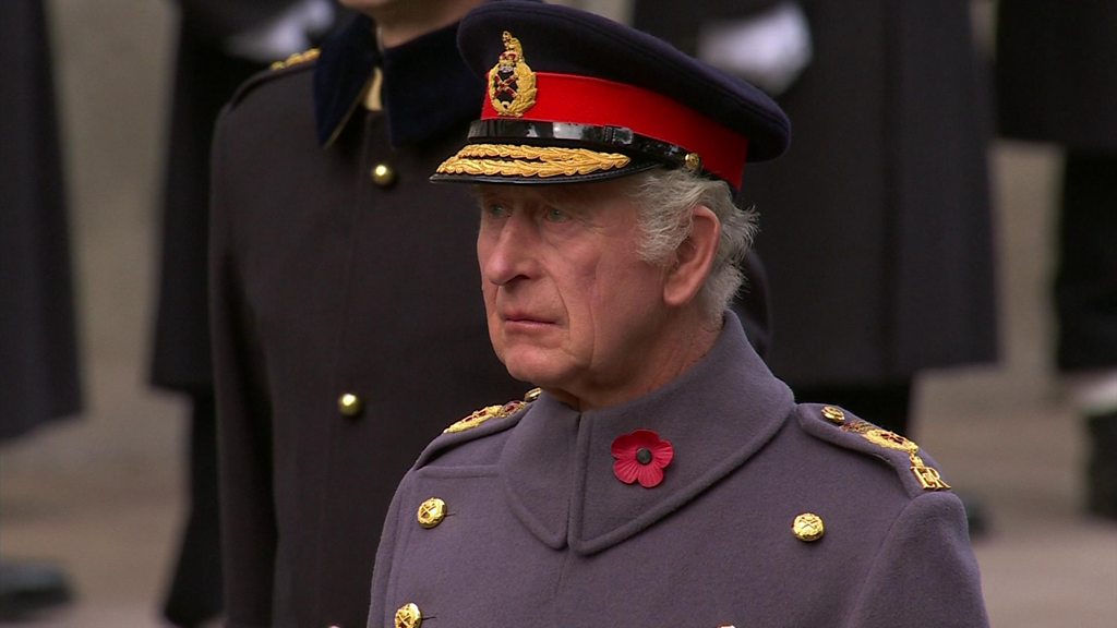 Remembrance Sunday: The King leads Cenotaph ceremony