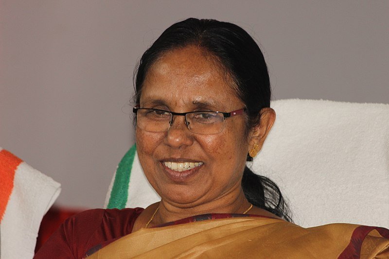 KK Shailaja, la ministra de Salud de Kerala
