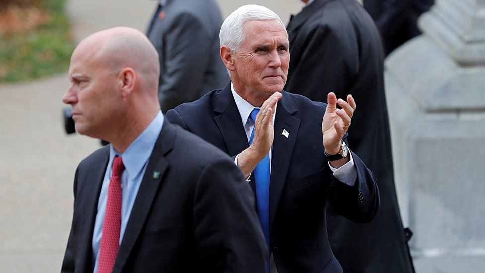Mike Pence y Marc Shot