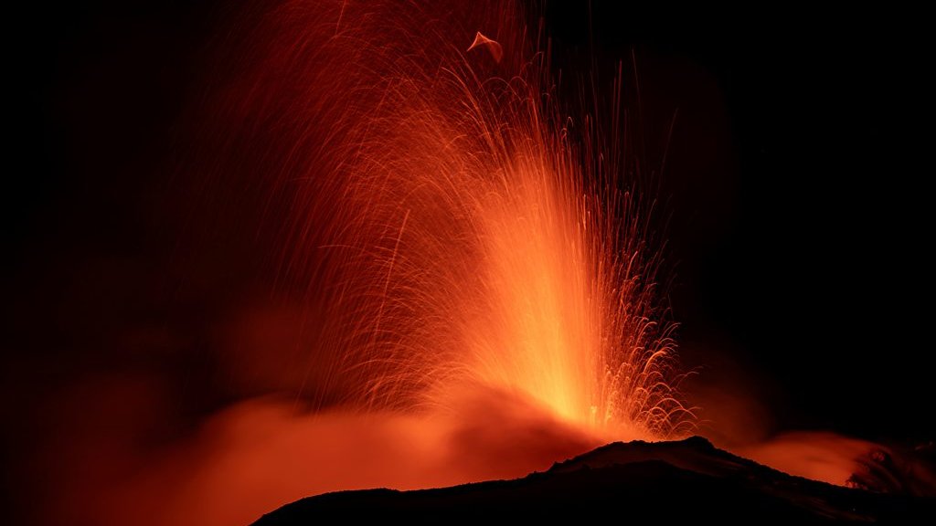 Watch: Mount Etna night eruption caught on camera