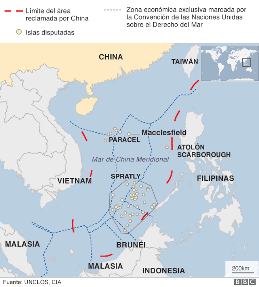 Conflicto del Mar de China Meridional.