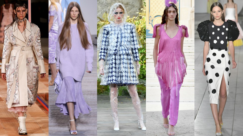 The five biggest fashion looks for spring 2019 - BBC News