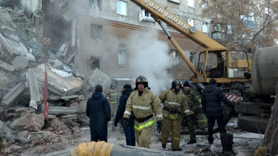 srušena zgrada u Magnitogorsku