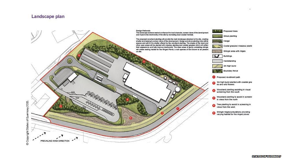 План мусороперерабатывающего завода на Гернси