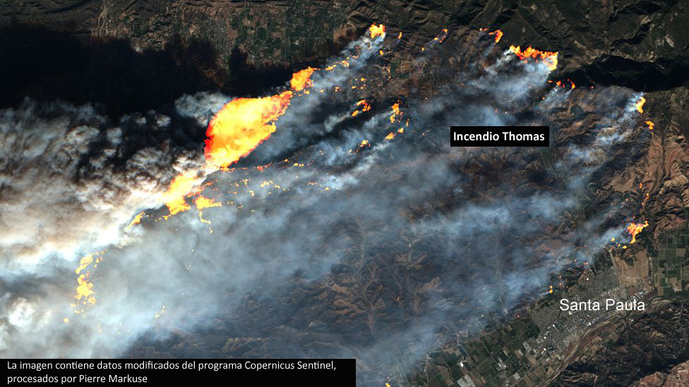 Situación de incendios en California.