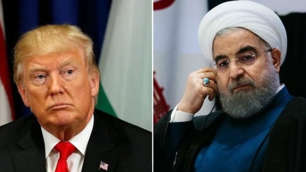 Trump, Rouhani, AS, Iran