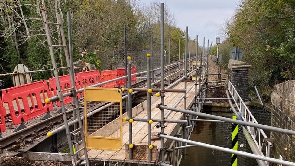 Rutland bridge damage means rail disruption likely for next three weeks