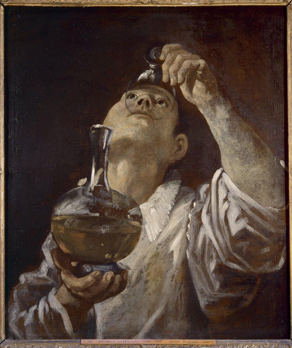 Аннибале Карраччи, «Мальчик пьющий», ок. 1580.