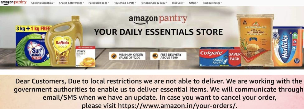 Amazon изо всех сил пытается доставить товары в Индию