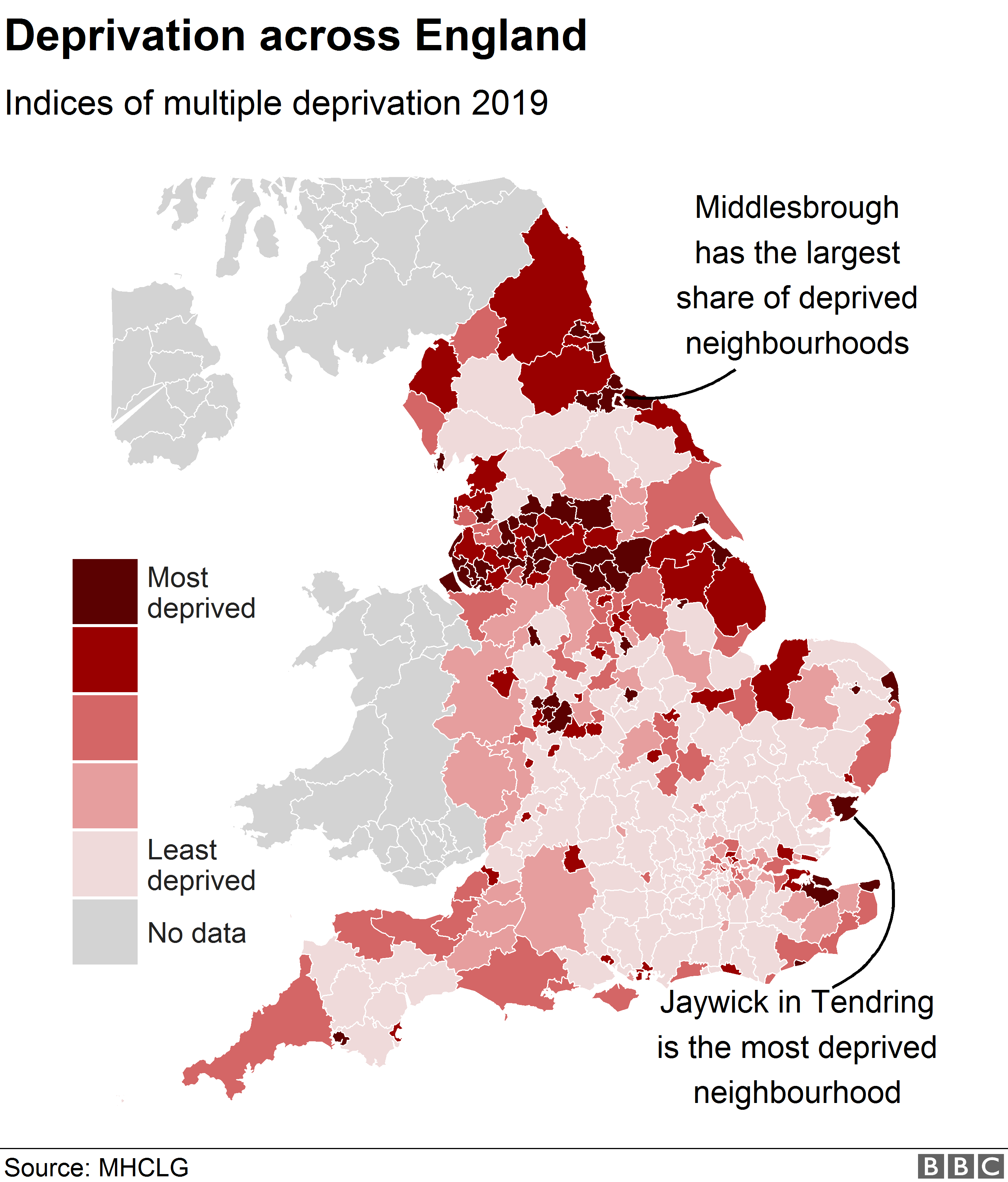 England's most deprived areas named as Jaywick and Blackpool BBC News