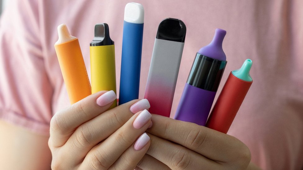 Disposable vapes to be banned for children's health, government says - BBC  News