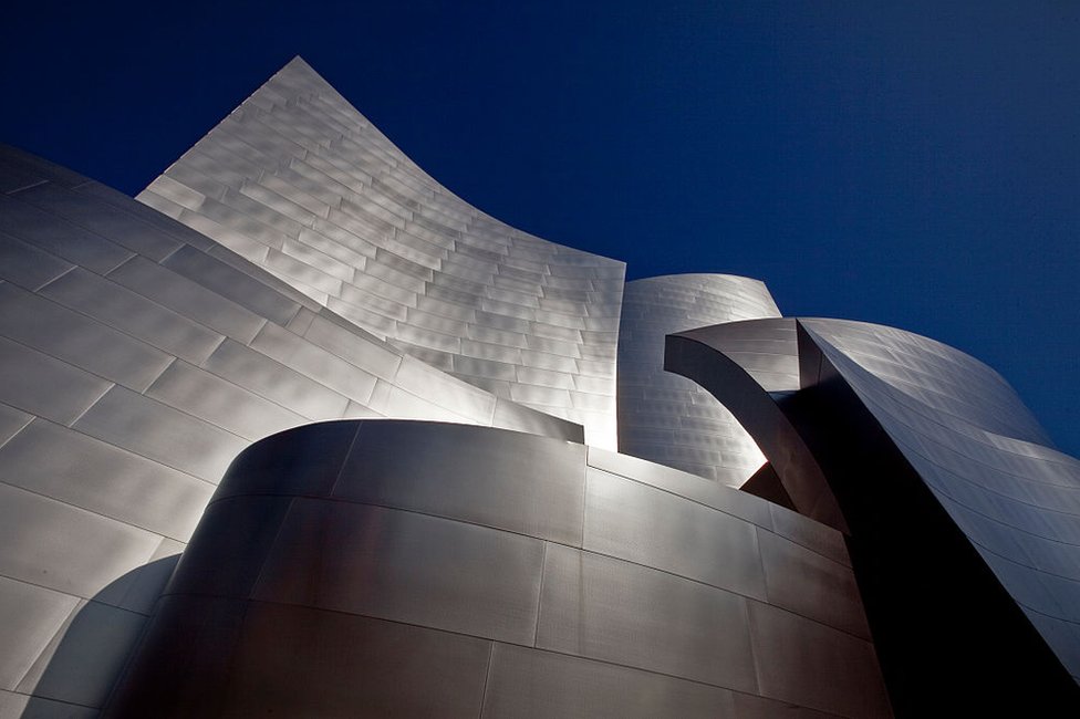 El Walt Disney Concert Hall de Frank Gehry en el centro de Los Ángeles.