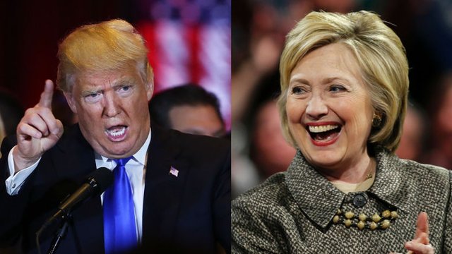 Decoding Trump and Clinton's victory speeches - BBC News