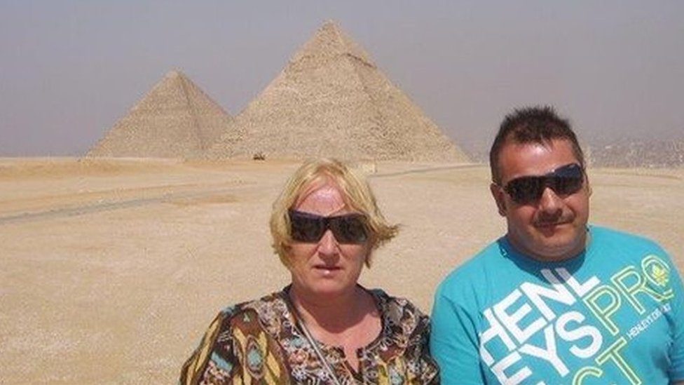 Питер и Мишель Янделл на отдыхе в Египте