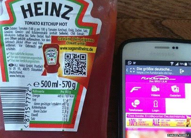 Heinz QR Porn Code Too Saucy For Ketchup Customer BBC News