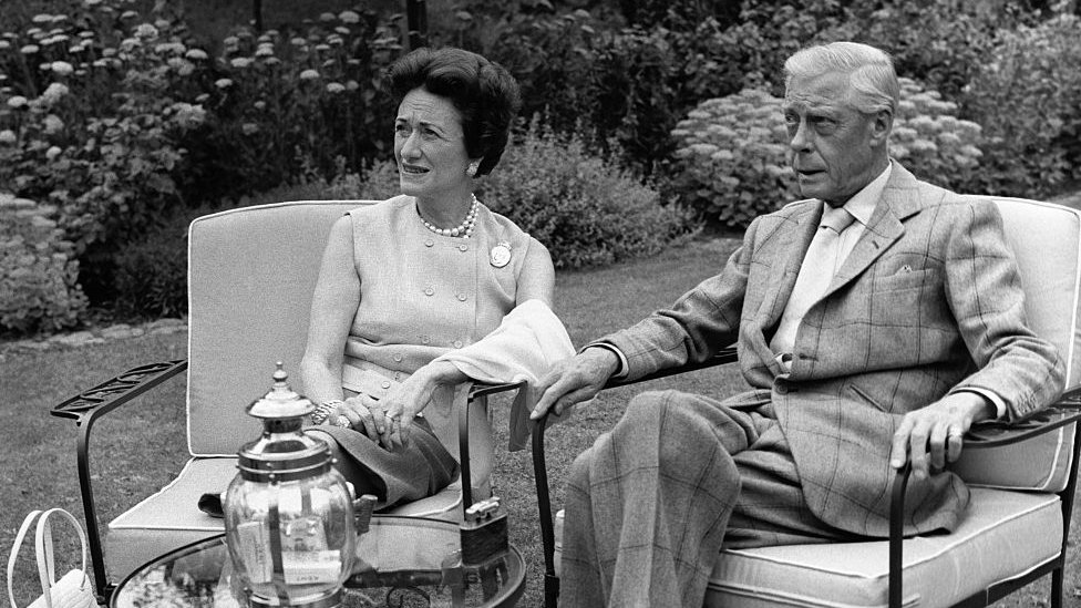 El duque y la duquesa de Windsor en su casa de retiro en Francia