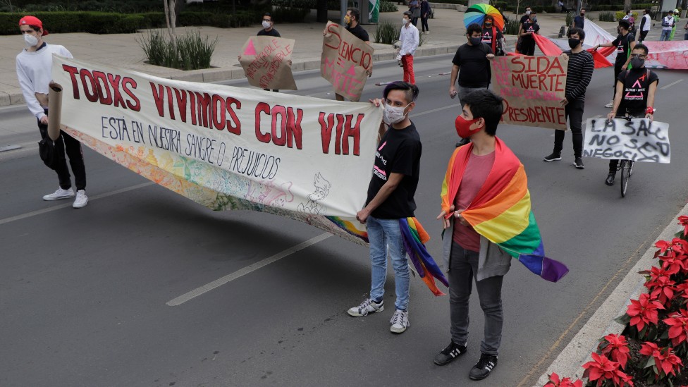 Marcha por los derechos de las personas con VIH en México