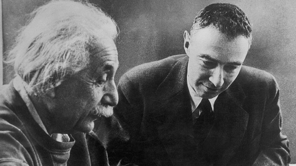 Albert Einstein and Robert Oppenheimer