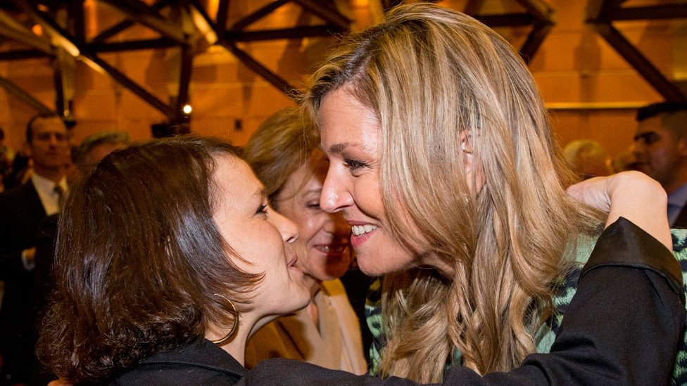 Inés Zorreguieta durante un evento en Holanda con su hermana, la reina Máxima