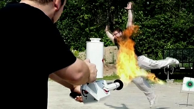 Ion Productions describe their flamethrower as "cool" and "awesome"