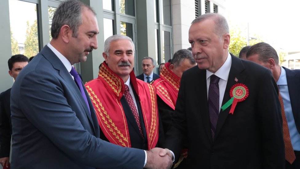 Adalet Bakanı Abdülhamit Gül ve Cumhurbaşkanı Recep Tayyip Erdoğan