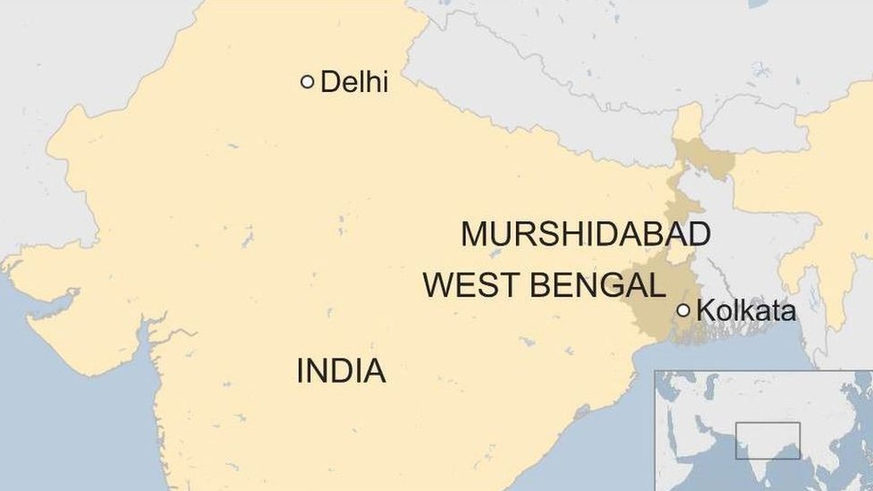 West Bengal Murshidabad Map Tardy' Police Attacked In India After Bus Crash Which Killed 36 - Bbc News