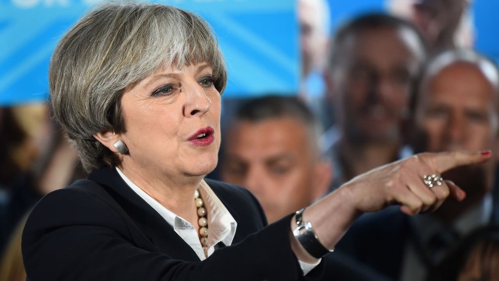 Antes de ser primera ministra, Theresa May fue ministra del Interior. Theresa May