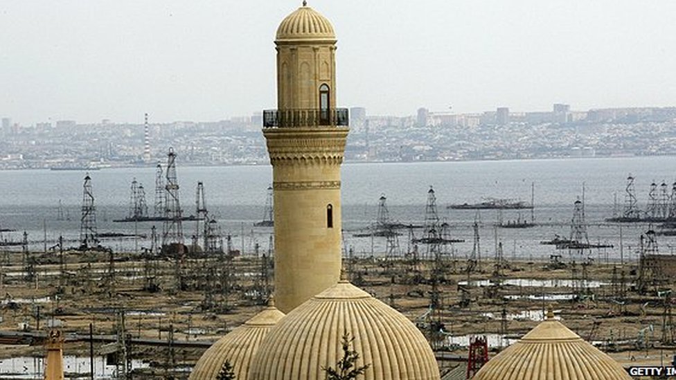 Minaret in Baku