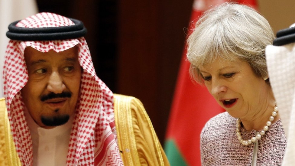 Король Саудовской Аравии Салман и премьер-министр Великобритании Тереза ??Мэй, 7 декабря 2016 г.